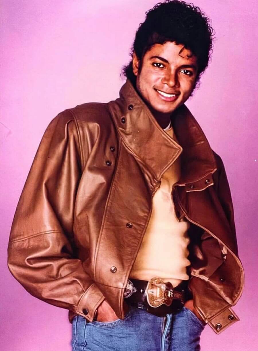 Michael Jackson Brown Leather Jacket