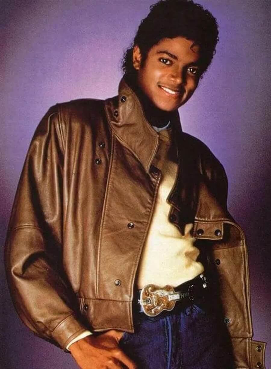 Michael Jackson Brown Leather Jacket