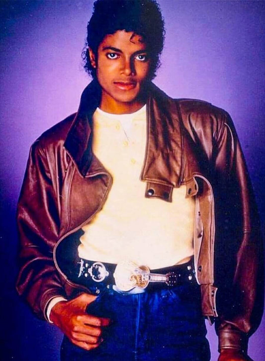 Michael Jackson Brown Leather Jacket