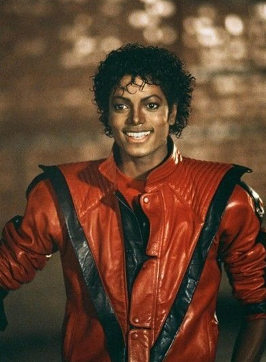 Michael Jackson Thriller Red Leather Jacket