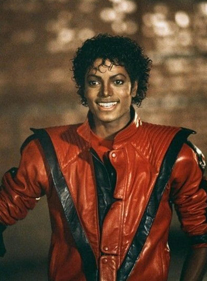 Michael Jackson Thriller Red Leather Jacket