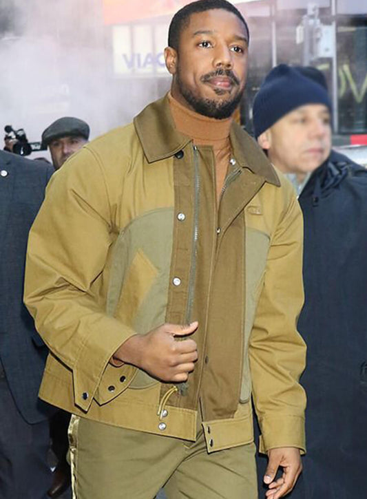 Michael Jordan Brown Cotton Jacket