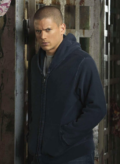 Michael Scofield Prison Break S02 Black Zipper Hoodie