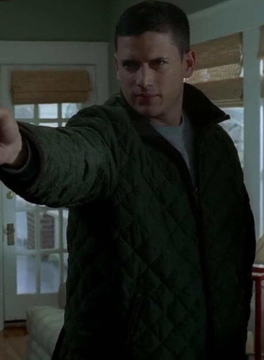 Michael Scofield Prison Break S02 Quilted Jacket