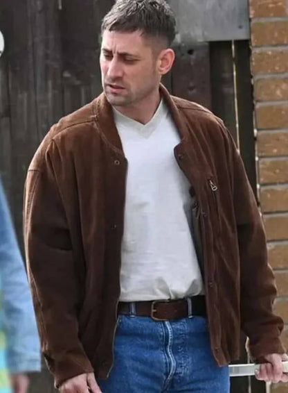 Michael Socha Toxic Town 2025 Suede Leather Jacket
