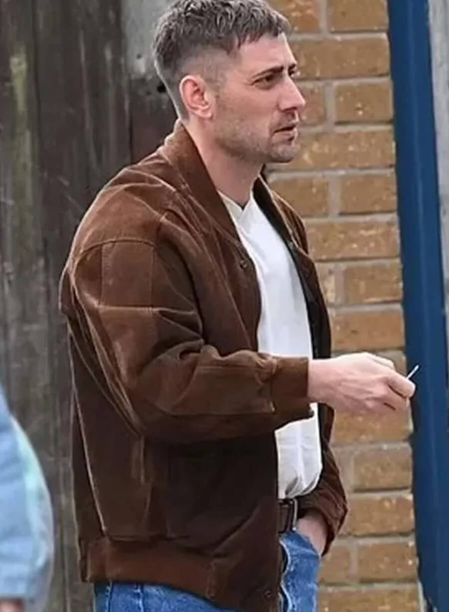 Michael Socha Toxic Town 2025 Suede Leather Jacket