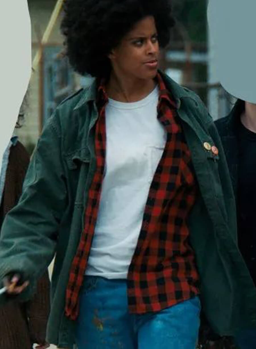 Mick Stranger Things Green Cotton Jacket