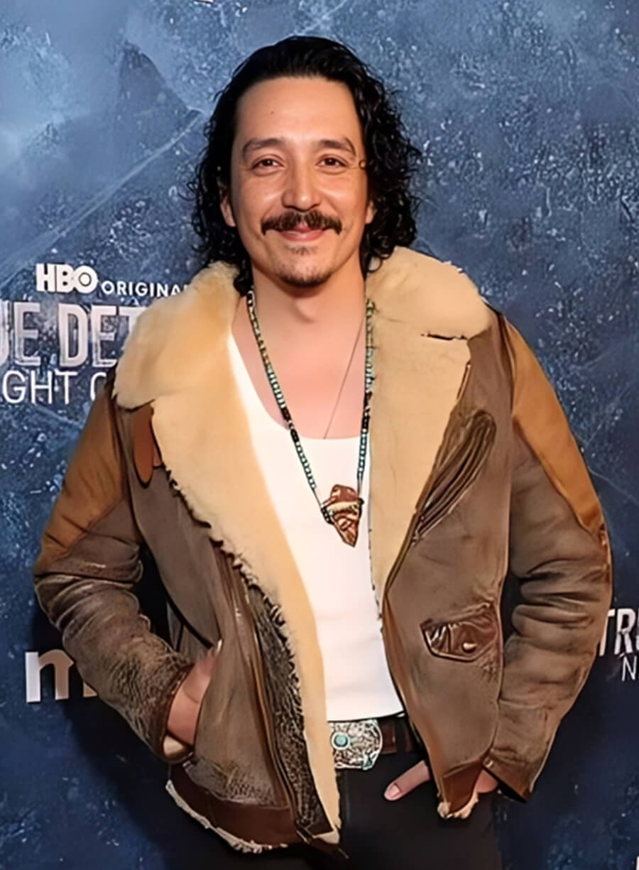 Miguel Gilb True Detective Brown Leather Jacket