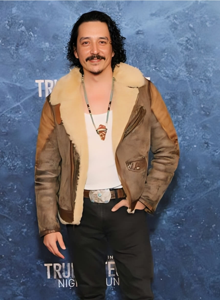 Miguel Gilb True Detective Brown Leather Jacket