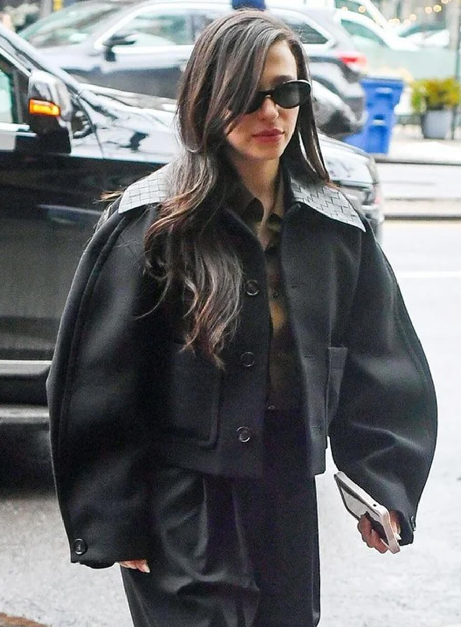 Mikey Madison NYC 2025 Black Jacket