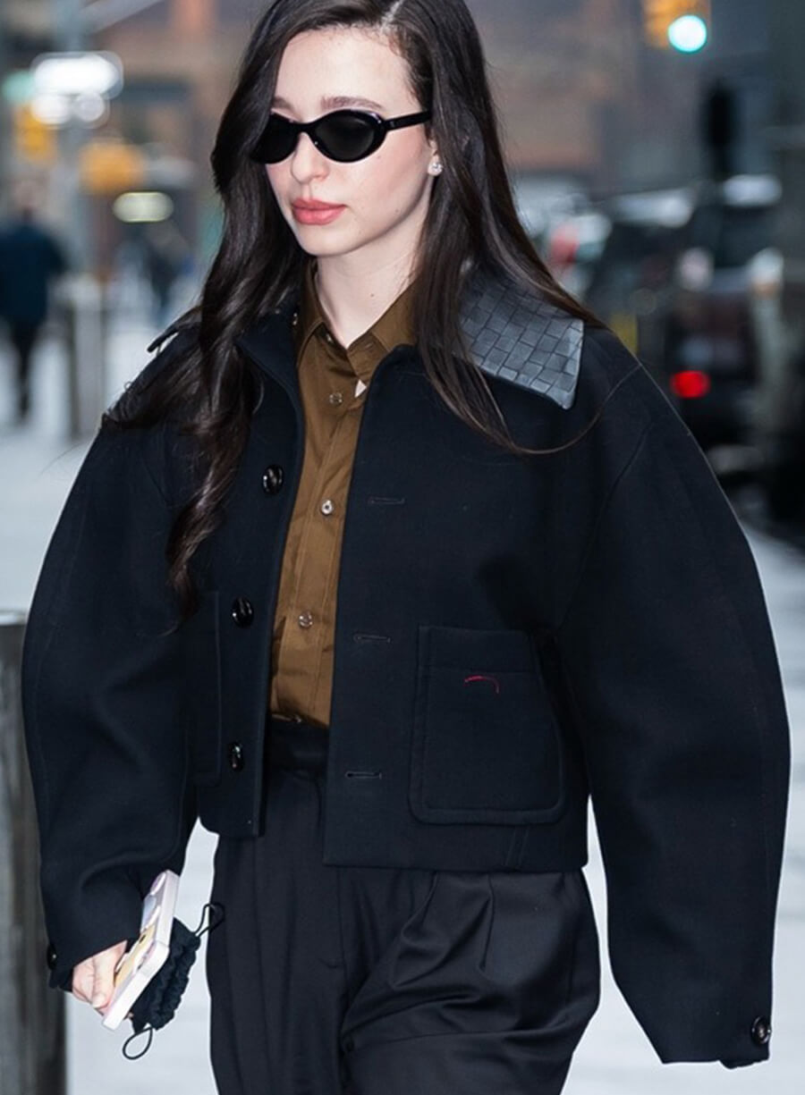 Mikey Madison NYC 2025 Black Jacket