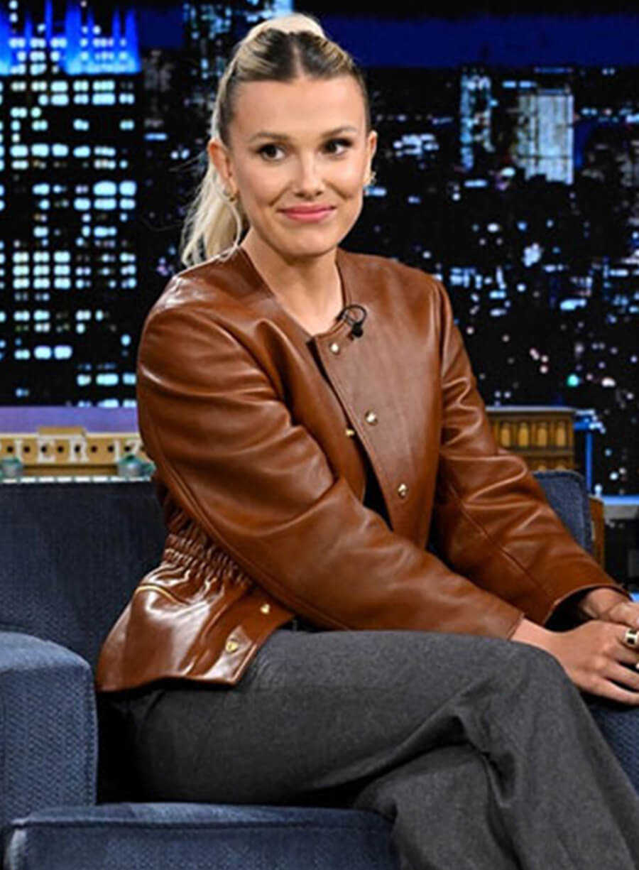 Millie Bobby Brown Leather Jacket