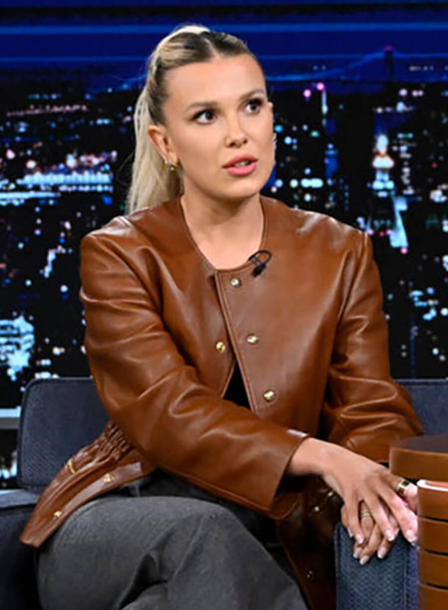 Millie Bobby Brown Leather Jacket