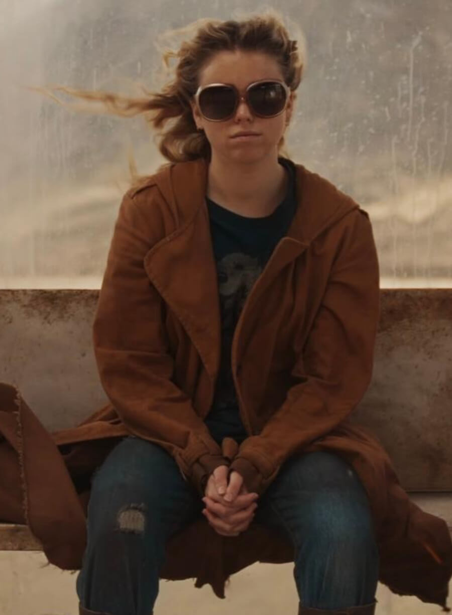 Milly Alcock Supergirl Brown Trench Coat 
