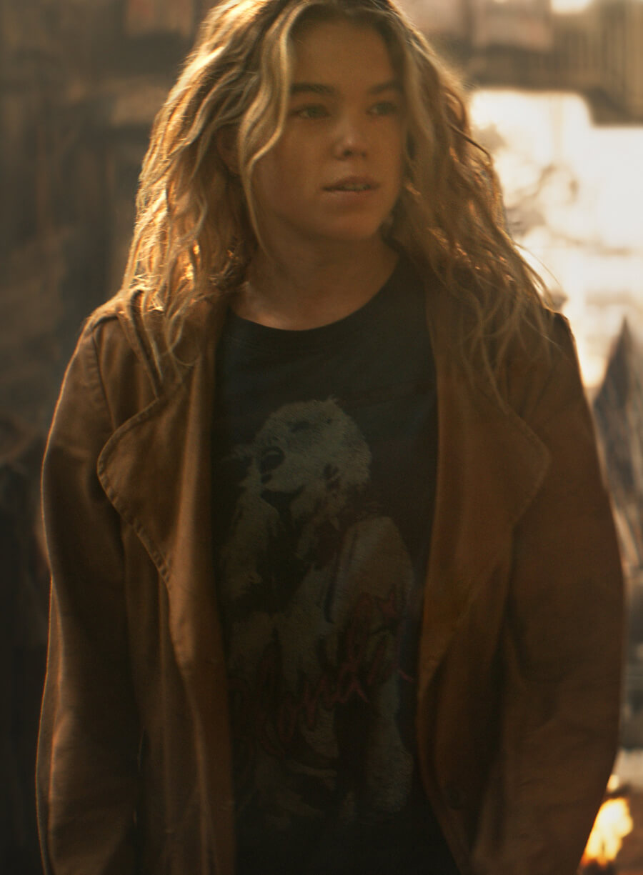 Milly Alcock Supergirl Brown Trench Coat 