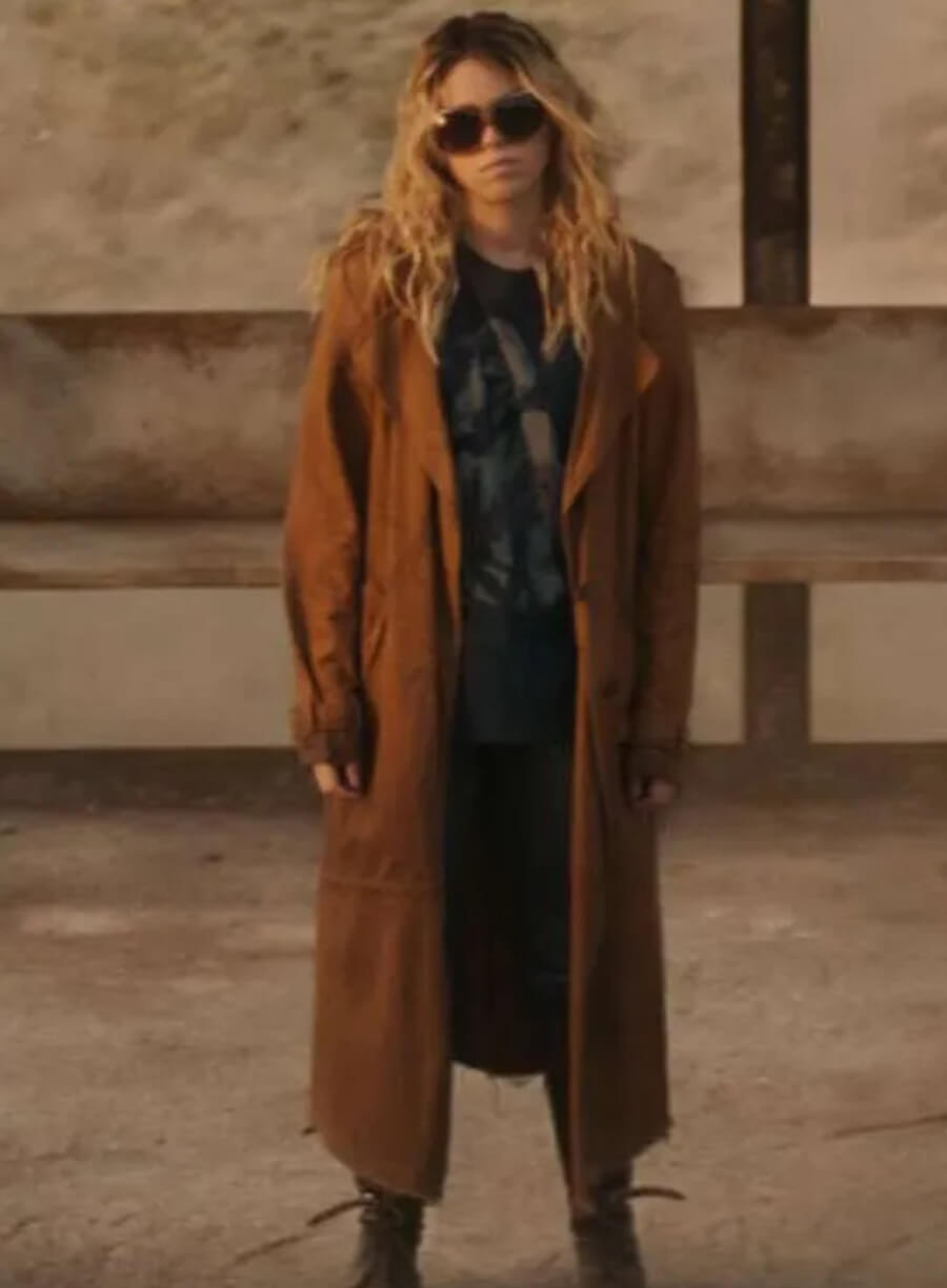 Milly Alcock Supergirl Brown Trench Coat 