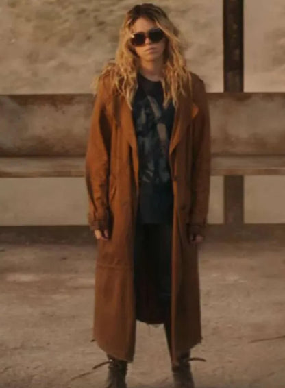 Milly Alcock Supergirl Brown Trench Coat 