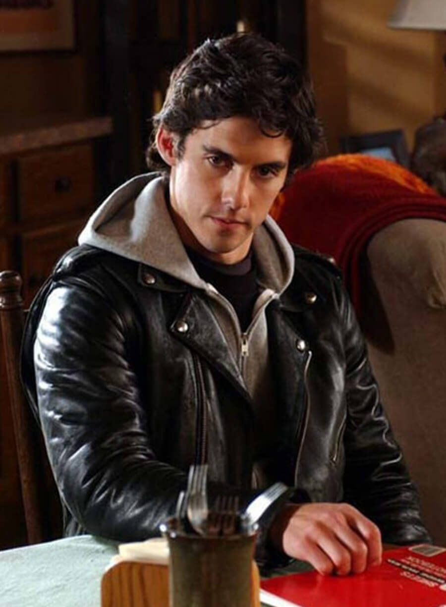Milo Ventimiglia Gilmore Girls Black Leather Jacket