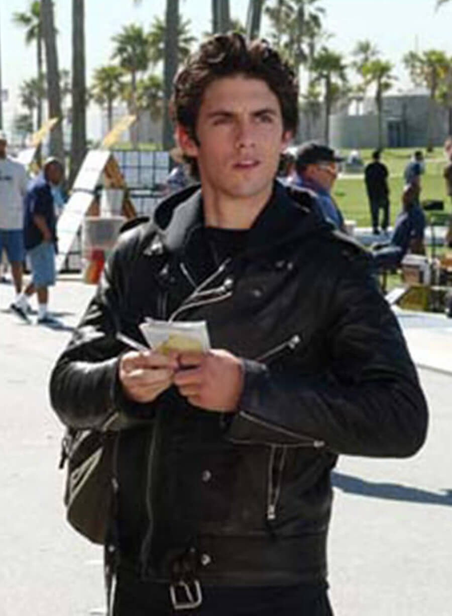 Milo Ventimiglia Gilmore Girls Black Leather Jacket