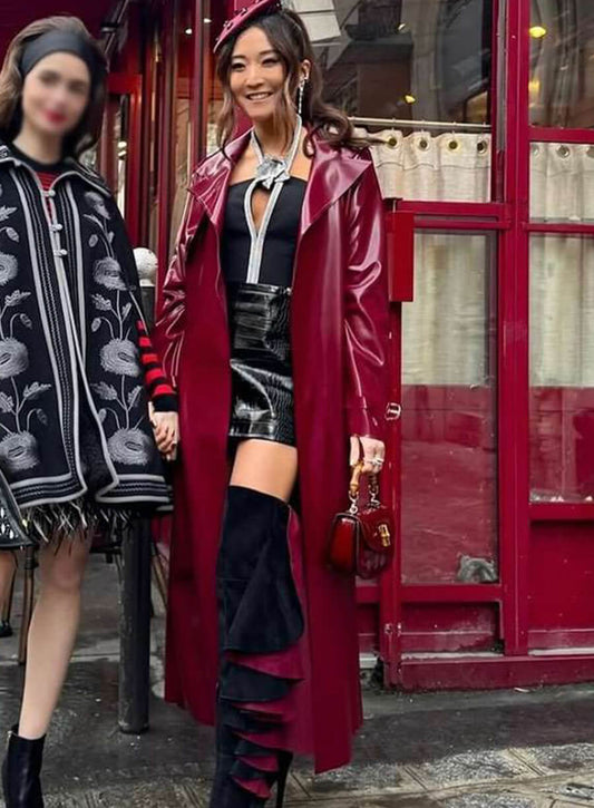 Mindy Chen Emily in Paris S04 Leather Coat