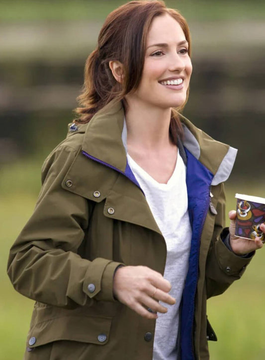Minka Kelly Green Cotton Jacket