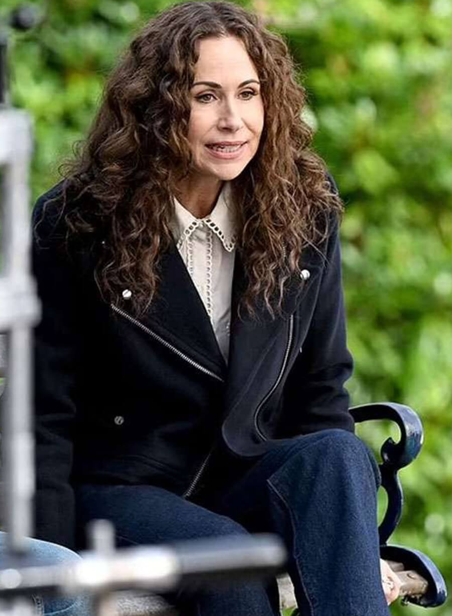 Minnie Driver Run Away 2026 Black Wool Jacket