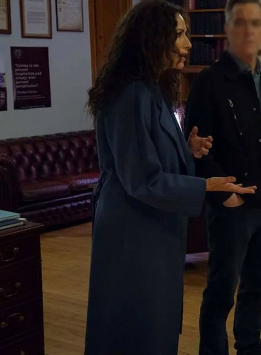 Minnie Driver Run Away Trench Wool Coat