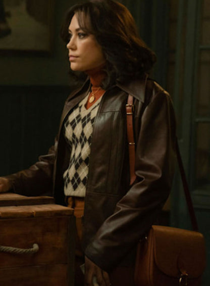 Mishel Prada  The Continental From the World of John Wick Brown Leather Jacket