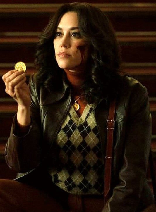 Mishel Prada  The Continental From the World of John Wick Brown Leather Jacket