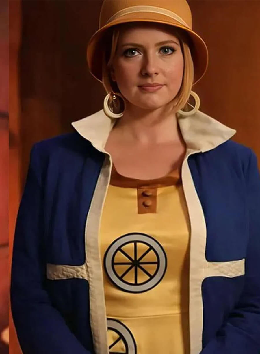 Miss Valentine One Piece Season 02 Blue Fleece Jacket