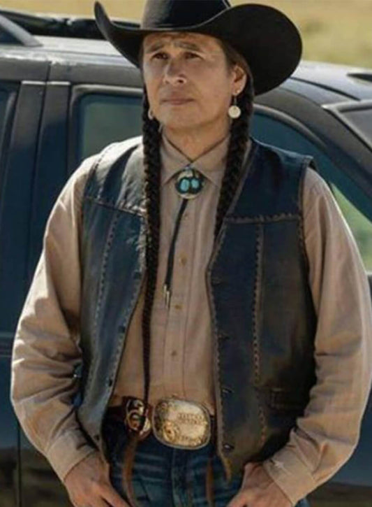 Yellowstone Mo Leather Vest