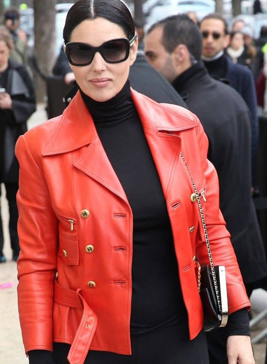 Monica Bellucci Leather Jacket