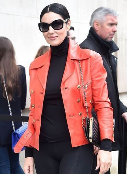Monica Bellucci Leather Jacket