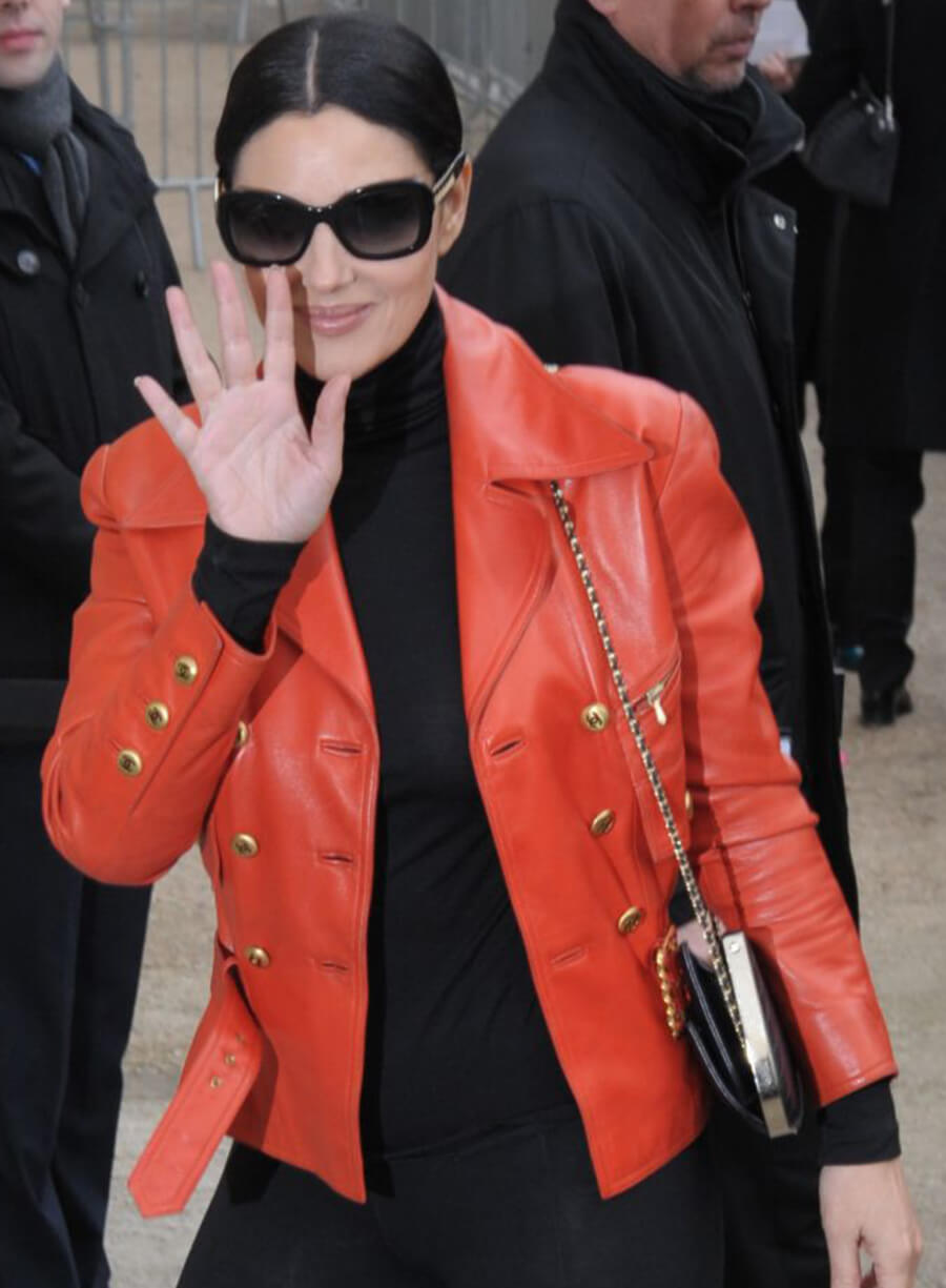 Monica Bellucci Leather Jacket
