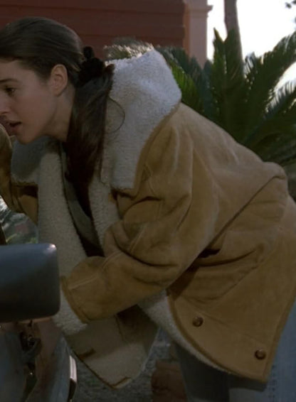 Monica Bellucci The Raffle Suede Jacket