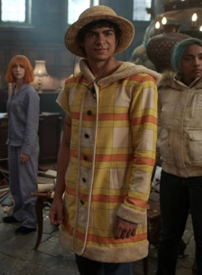 Monkey D. Luffy One Piece S02 Shearling Hooded Coat