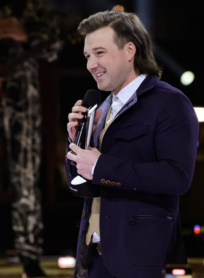 Morgan Wallen ACM Awards 2022 Blue Suit