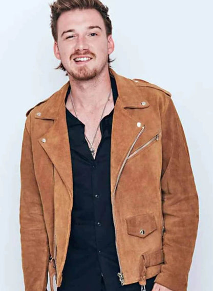 Morgan Wallen Brown Leather Jacket