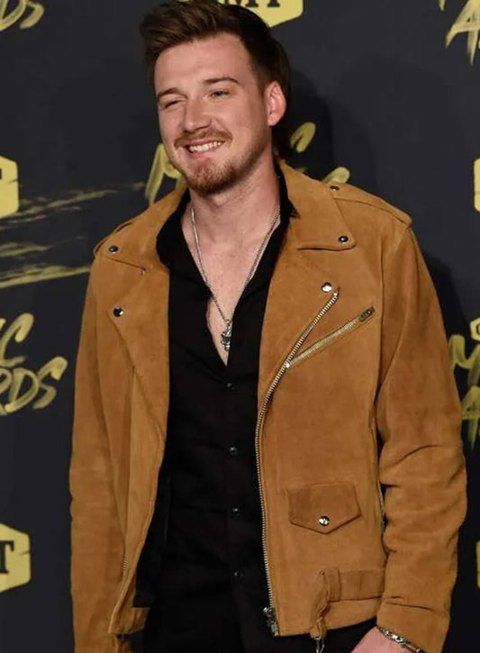 Morgan Wallen Brown Leather Jacket