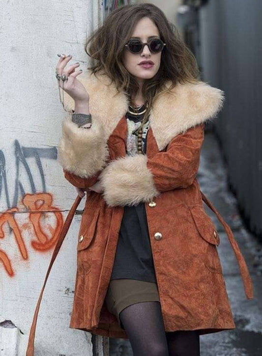 Mr. Robot Carly Chaikin Shearling Coat