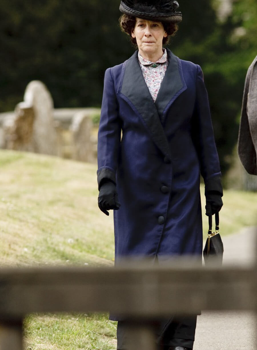 Mrs. Hughes Downton Abbey Blue Coat