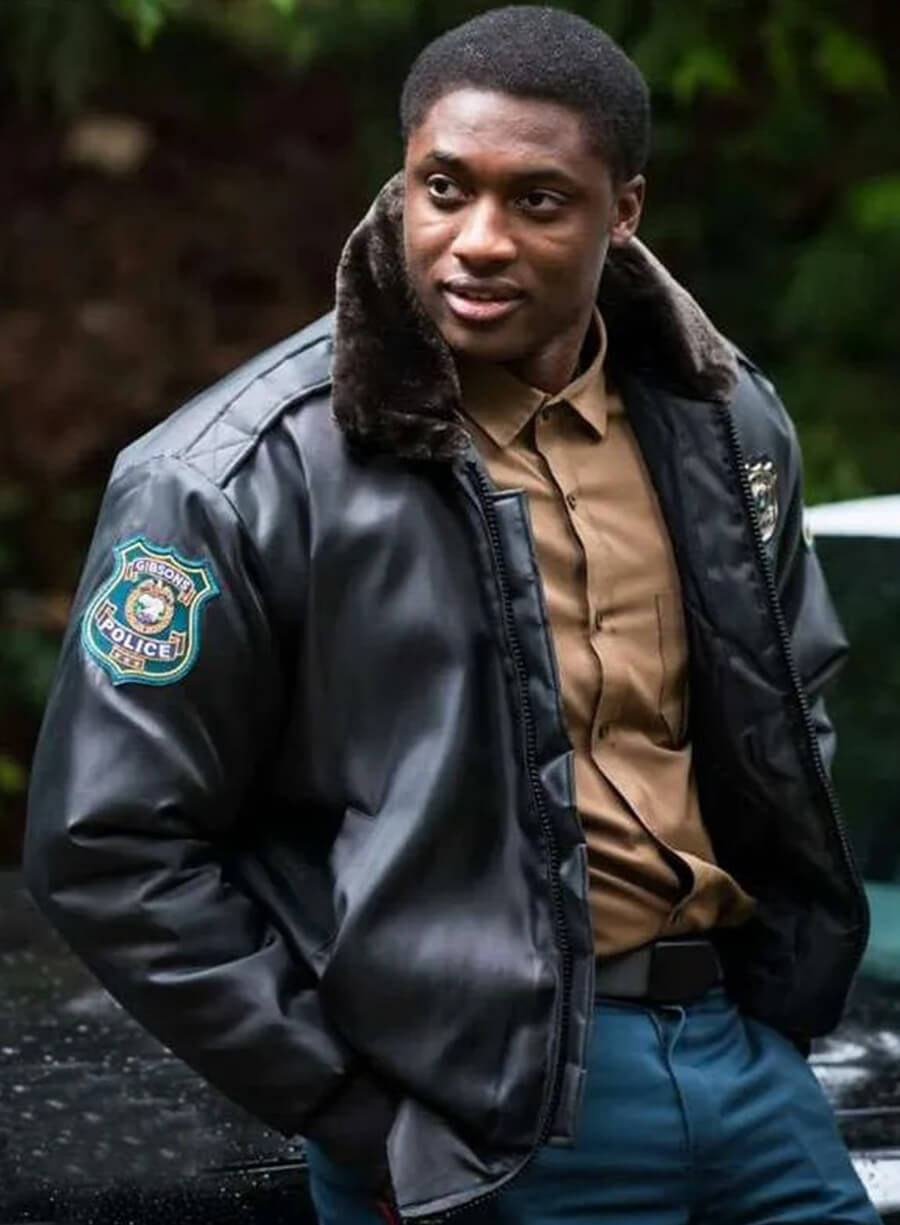 Murder In A Small Town Andy Kendrick Black Leather Jacket