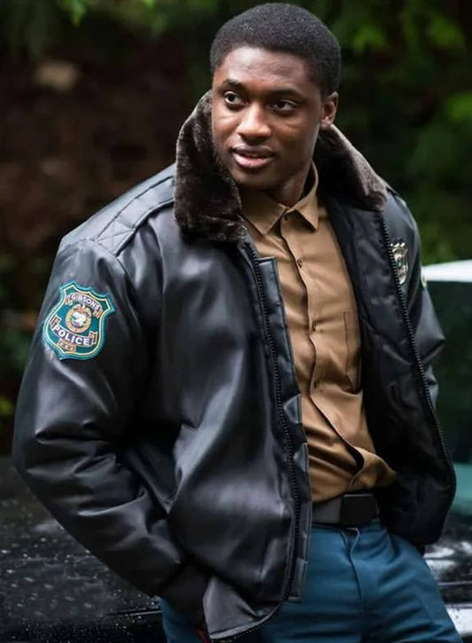 Murder In A Small Town Andy Kendrick Black Leather Jacket