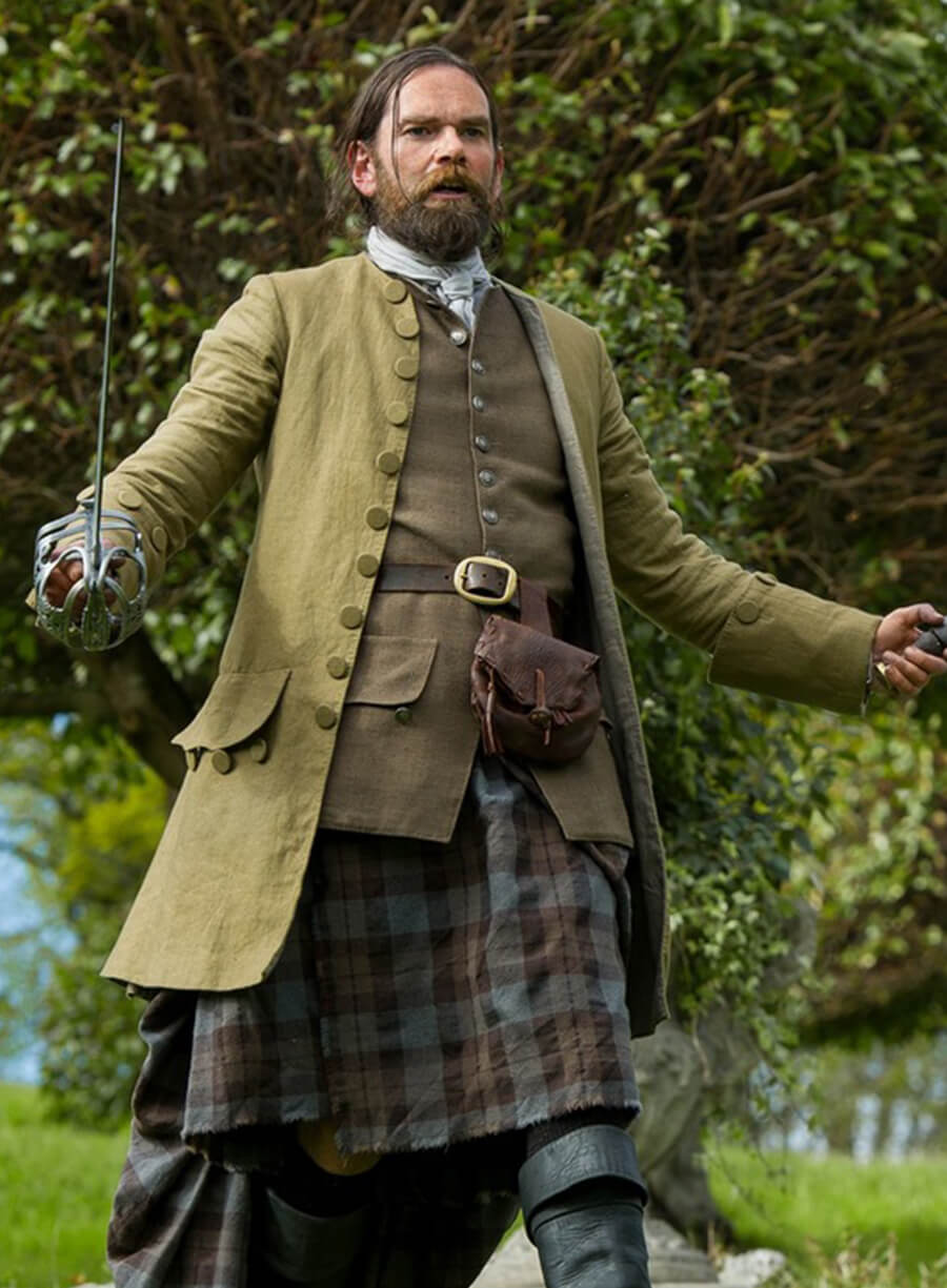 Murtagh Fitzgibbons Fraser Outlander Yellow Coat