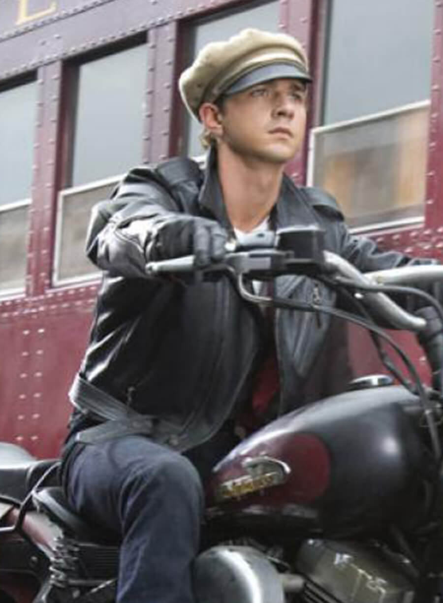 Mutt Willams Indiana Jones 4 Black Leather Jacket