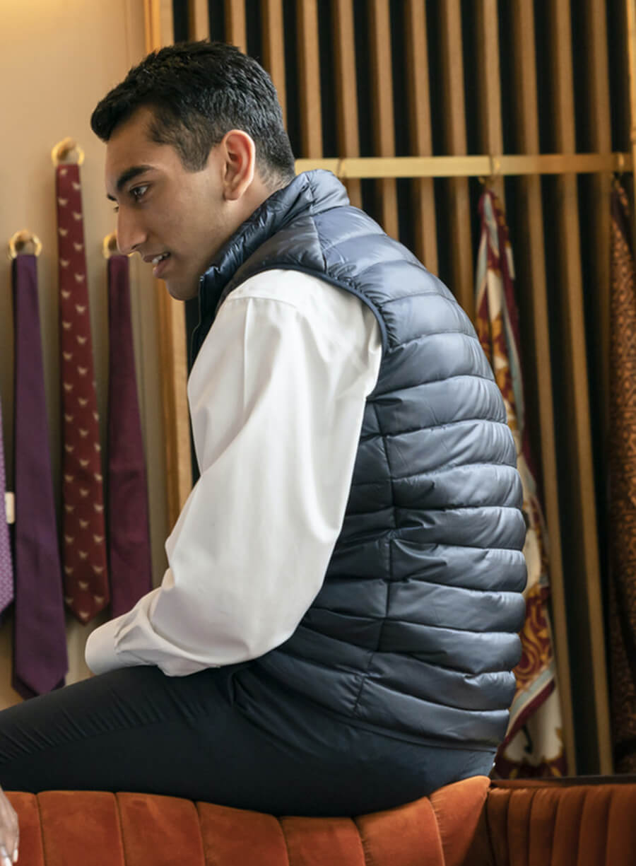 Nabhaan Rizwan Industry Black Puffer Vest