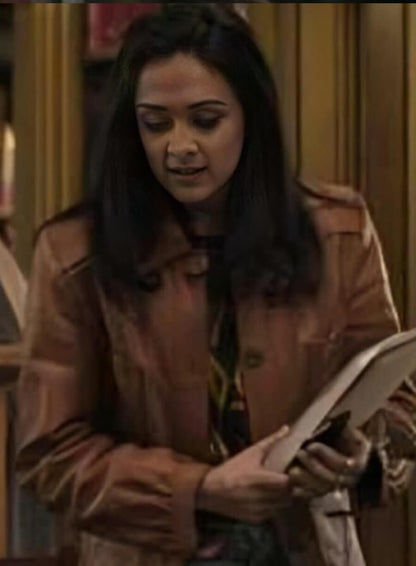  Nadia You Tv Series Brown Leather Jacket