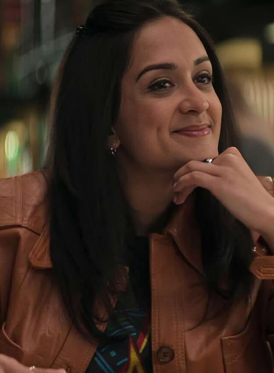  Nadia You Tv Series Brown Leather Jacket