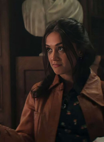  Nadia You Tv Series Brown Leather Jacket