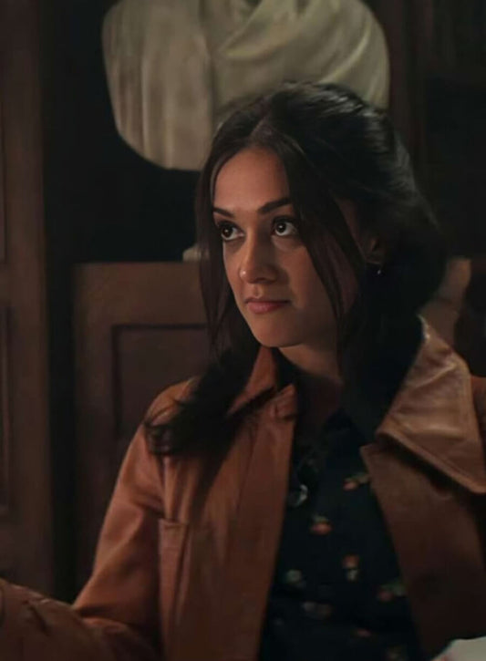  Nadia You Tv Series Brown Leather Jacket